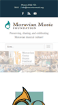 Mobile Screenshot of moravianmusic.org